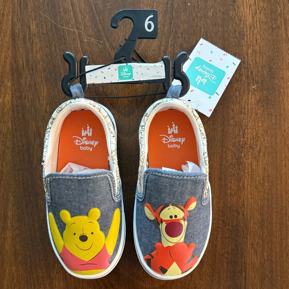 NWT Winnie the Pooh slip on shoes